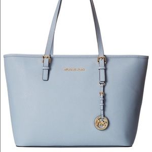 Michael kors baby blue jet set